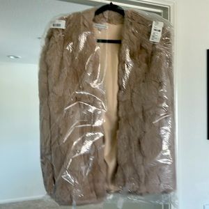 light brown fur jacket brand new never wore